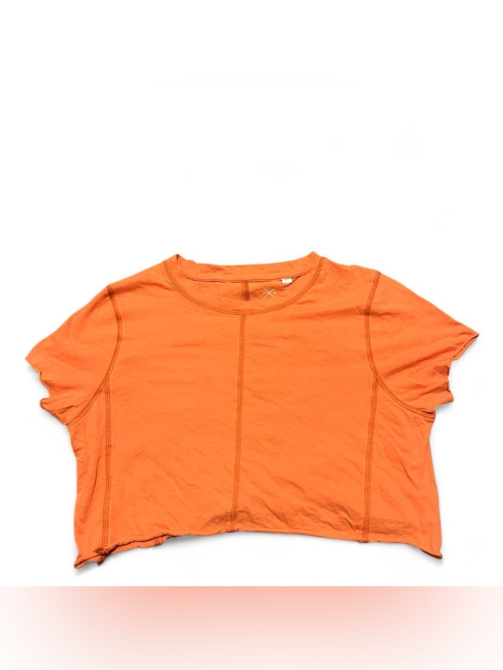 PacSun Orange Cropped Short Sleeve Tee